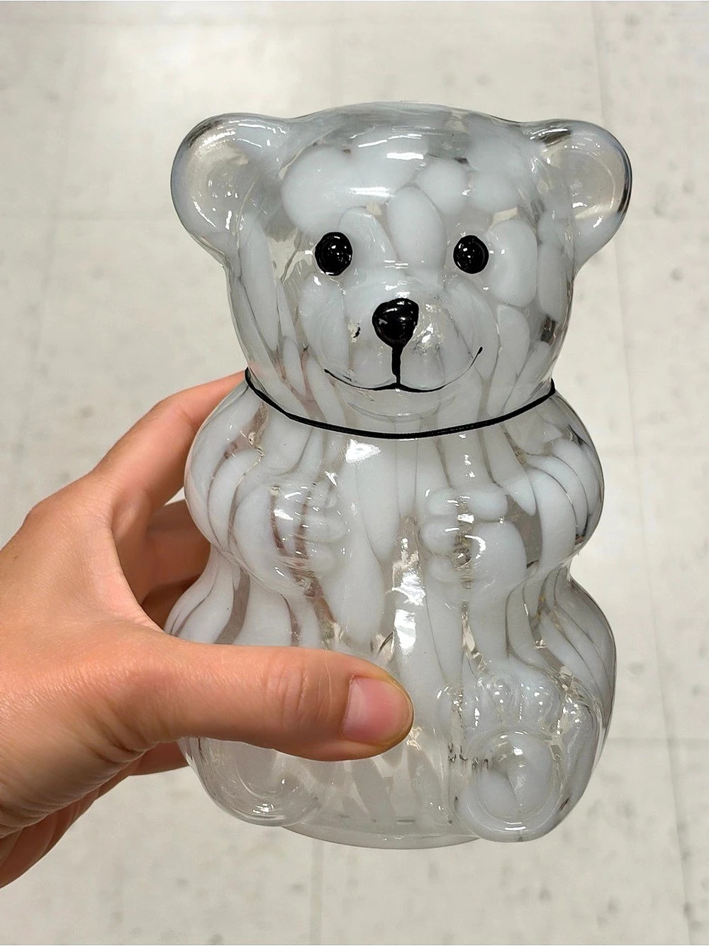 Bear Decor in White & Clear
